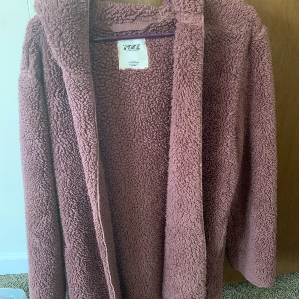 VS PINK Sherpa Cardigan